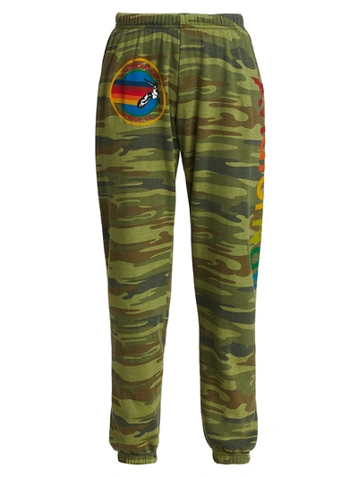 Shop Aviator Nation Women's Camo Fleece Joggers