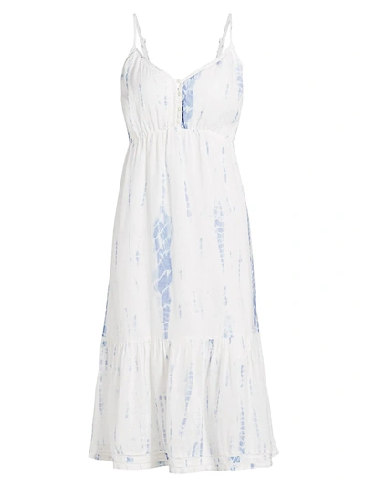 Shop Rails Deliah Midi Dress In Cloud Tie Dye