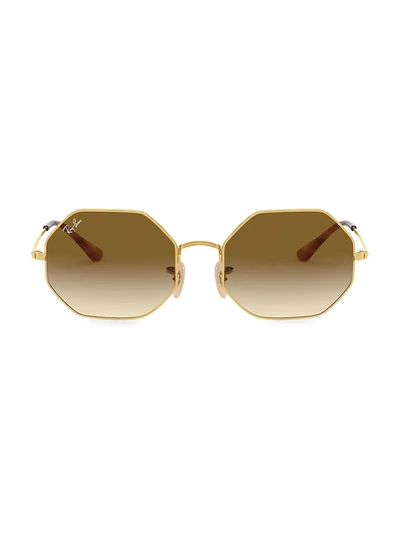Shop Ray Ban Rb1972 54mm Octagonal Metal Sunglasses In Gold