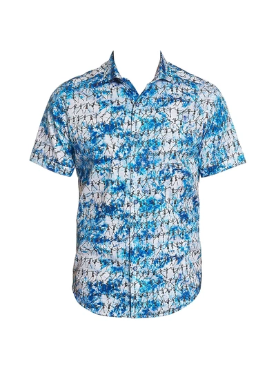 Shop Robert Graham After Party Printed Sport Shirt In Neutral