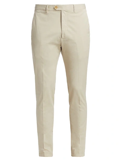 Shop Ralph Lauren Men's Eaton Slim-fit Twill Pants In Stone