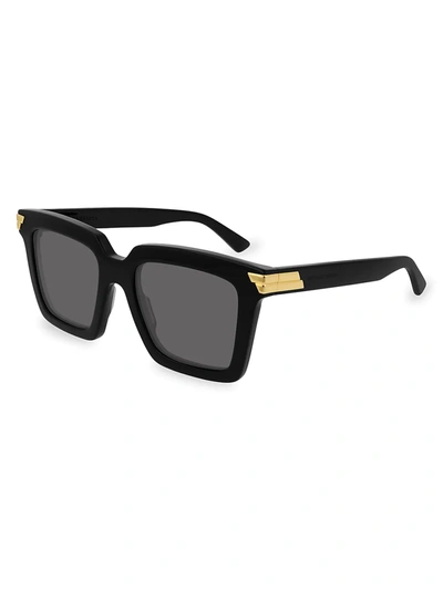 Shop Bottega Veneta Women's 53mm Square Sunglasses In Black