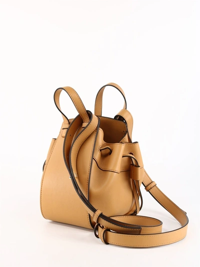 Shop Loewe Mini Hammock Drawstring Bag In Beige