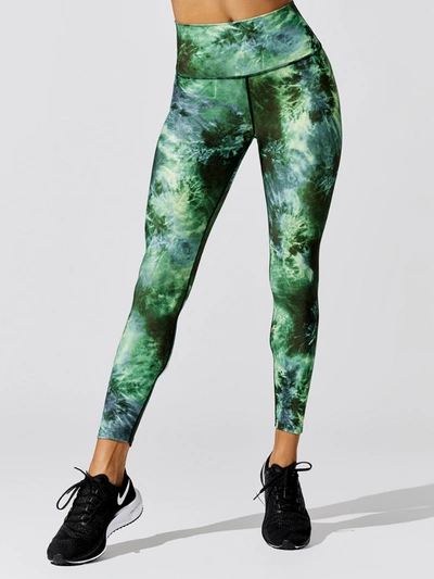 Shop Carbon38 Printed High Rise 7/8 Legging - Distorted Tie Dye - Size S