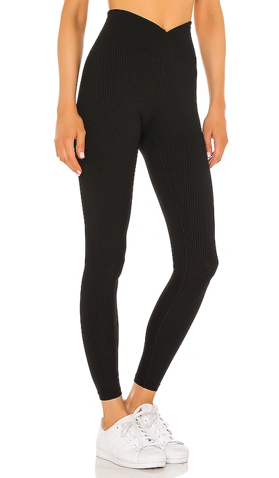Year Of Ours Veronica High Waist Rib Leggings In Black