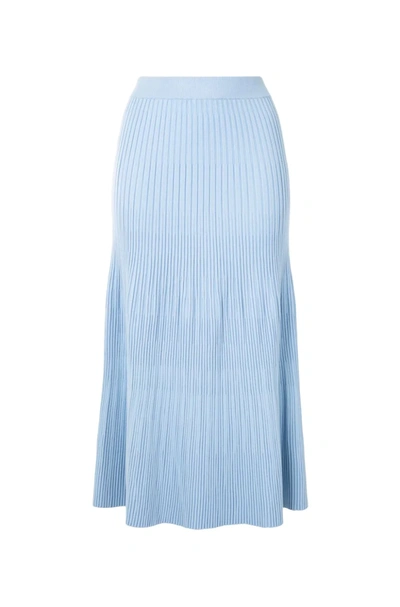 Shop Altuzarra 'ireene' Knit Skirt In Blue