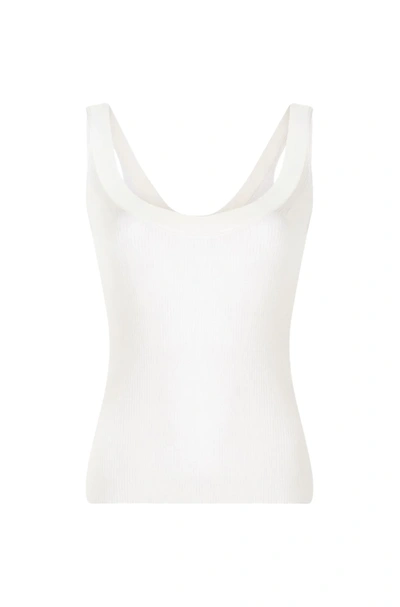 Shop Altuzarra 'ariana' Knit Top In White
