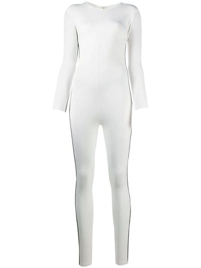 Shop Alchemy X Lia Aram Slim-fit Jumpsuit In White