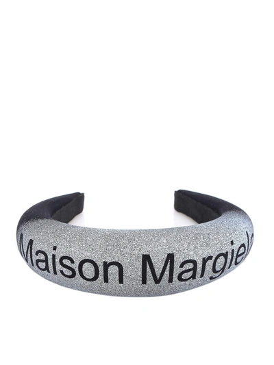 Shop Mm6 Maison Margiela Logo Print Hairband In Multi