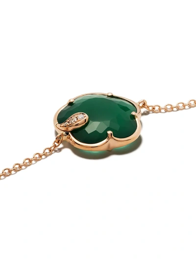 Pasquale Bruni 18kt Rose Gold Petit Joli Agate And Diamond Bracelet In Rose Gold