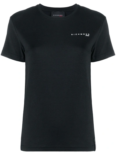 Shop John Richmond Logo Print Short-sleeved T-shirt In Black