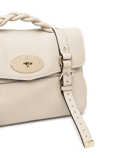 Shop Mulberry Alexa Satchel Bag In White