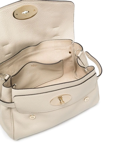 Shop Mulberry Alexa Satchel Bag In White