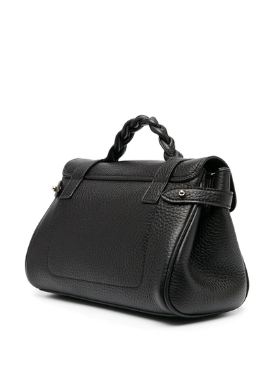 Mulberry 'alexa' Black Handbag With Adjustable And Removable Shoulder Strap And Magnetic Closure In Black