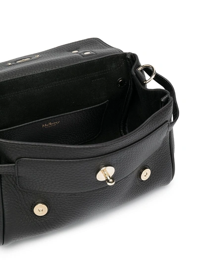 Mulberry 'alexa' Black Handbag With Adjustable And Removable Shoulder Strap And Magnetic Closure In Black