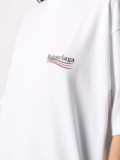 Shop Balenciaga Political Campaign T-shirt In White