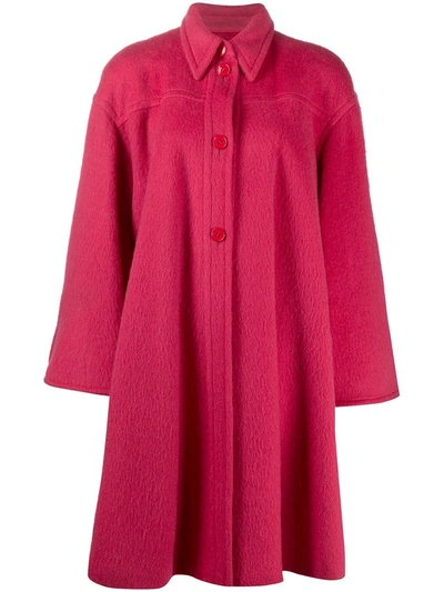 Pre-owned A.n.g.e.l.o. Vintage Cult 1990s Oversized Coat In Pink