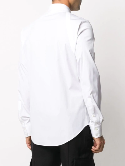 Shop Alexander Mcqueen Buckle-detail Cotton Shirt In White