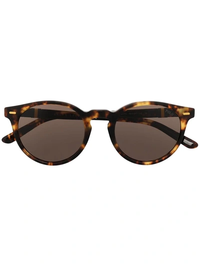 Shop Polo Ralph Lauren Tortoiseshell Round Frame Sunglasses In Brown