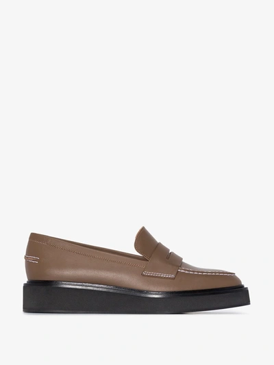 Shop Atp Atelier 'monsano' Loafer In Grün