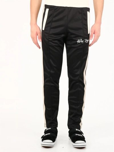 Shop Palm Angels Black Track Pants