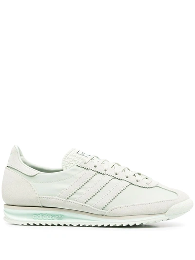 Shop Adidas Originals Suede Lace-up Sneakers In Green