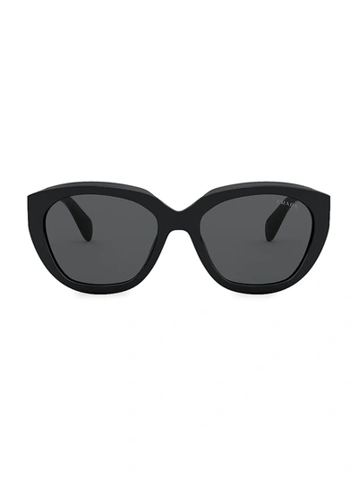Shop Prada 59mm Cat Eye Sunglasses In Black
