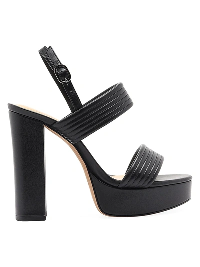 Shop Alexandre Birman Women's Veronica Quilted Leather Platform Sandals In Black