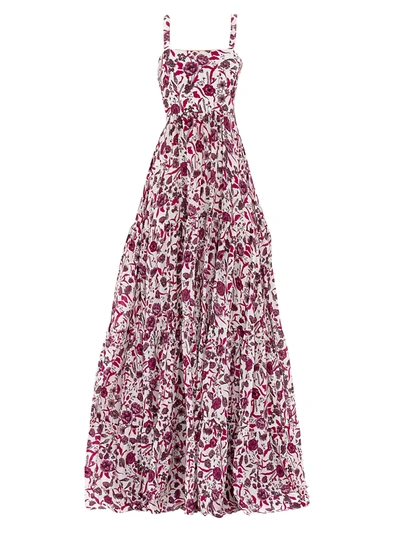 Shop Alexis Zafia Floral Maxi Dress In Berry Floral