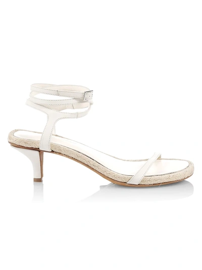 Shop 3.1 Phillip Lim / フィリップ リム Yasmine Ankle-strap Leather Espadrille Sandals In White