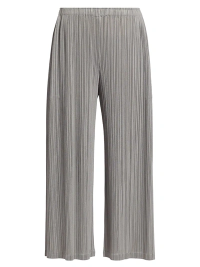 Shop Issey Miyake Monthly Colors July Pants In Middle Gray