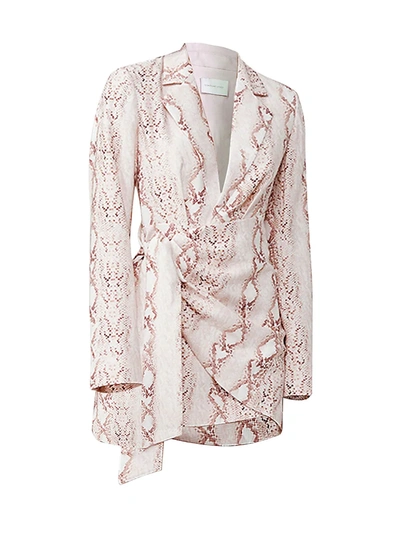 Shop Significant Other Women's Reflection Snake Print Blazer Dress