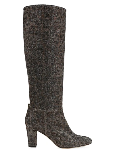 Shop Sjp By Sarah Jessica Parker Women's Studio Leopard-print Glitter Boots