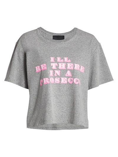 Shop Le Superbe One Prosecco T-shirt In Heather Grey