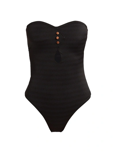 Shop Onia Edith One-piece Swimsuit In Black