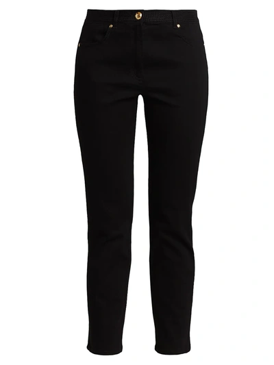 Shop Escada Women's J575 Mid-rise Skinny Jeans In Black