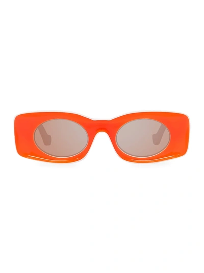 Shop Loewe Paula Ibiza Original 49mm Square Sunglasses In Orange