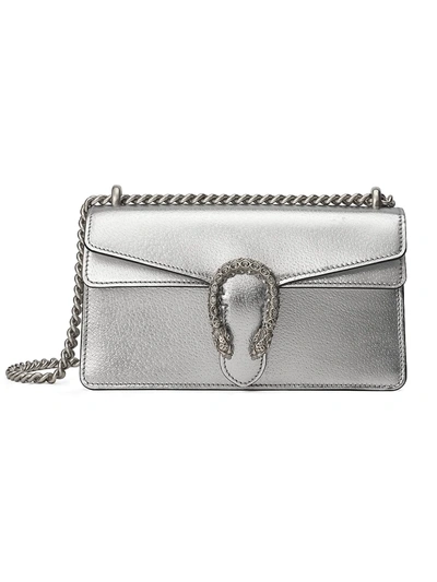 Shop Gucci Women's Dionysus Small Shoulder Bag In Silver Black Diamond