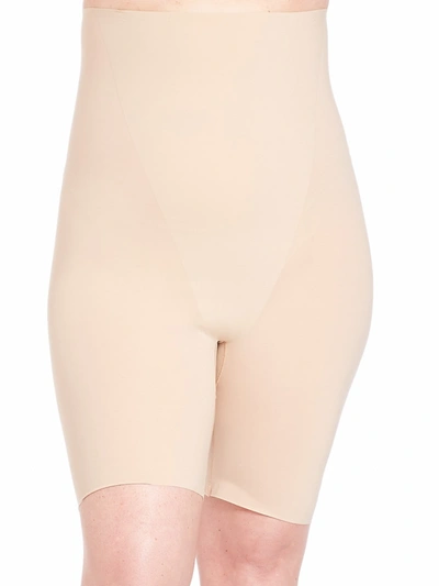 Shop Spanx Women's Trust Your Thinstincts High-waist Mid-thigh Plus-size Shorts In Natural