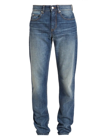 Shop Isabel Marant Jack Straight-cut Jeans In Blue
