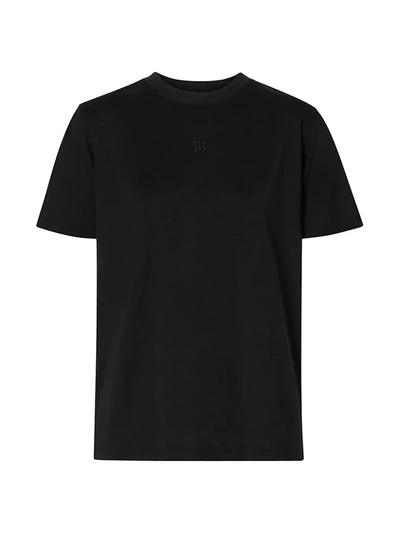 Shop Burberry Dovey Monogram T-shirt In Black