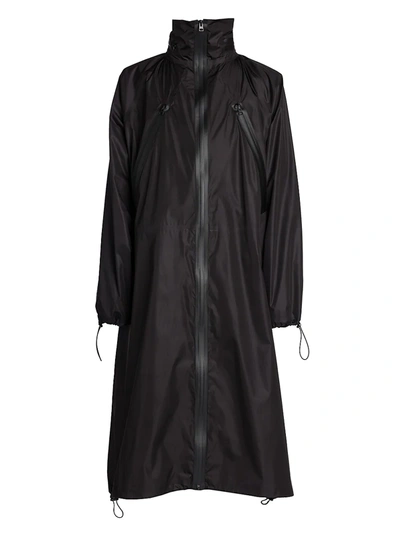 Shop Bottega Veneta Washed Nylon Anorak In Nero