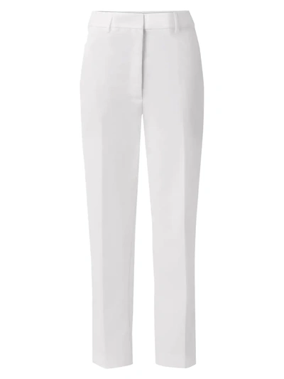 Shop Akris Women's Flavin Cotton Pants In Le Blanc