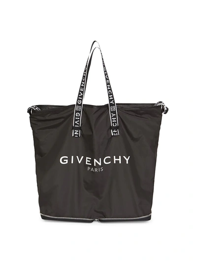 Shop Givenchy Men's Light 3 Foldable Tote In Black White