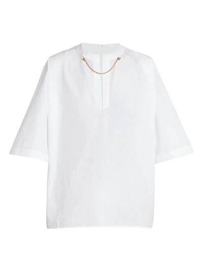 Shop Givenchy Chain Detail Tunic In White