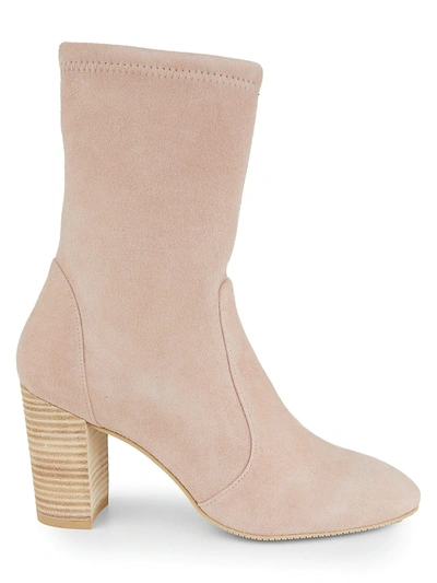 Shop Stuart Weitzman Yuliana Suede Sock Boots In Dolce