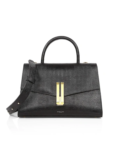 Shop Demellier Montreal Leather Satchel In Black