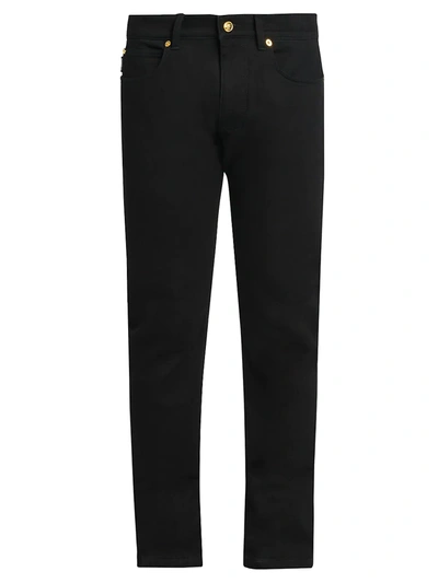 Shop Versace Taylor-fit Classic Jeans In Black