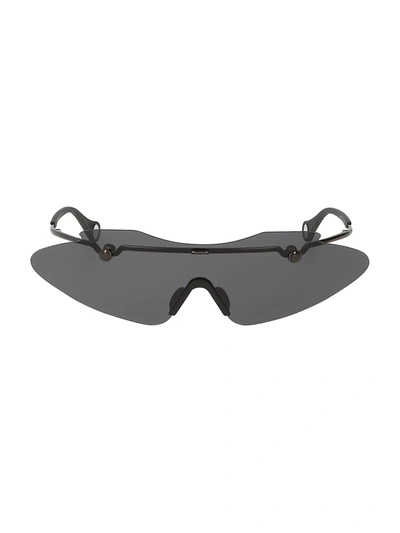 Shop Fenty Centerfold 130mm Mask Sunglasses In Silver