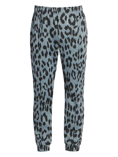 Shop Kenzo Men's Guepard Leopard-print Jacquard Track Pants In Black